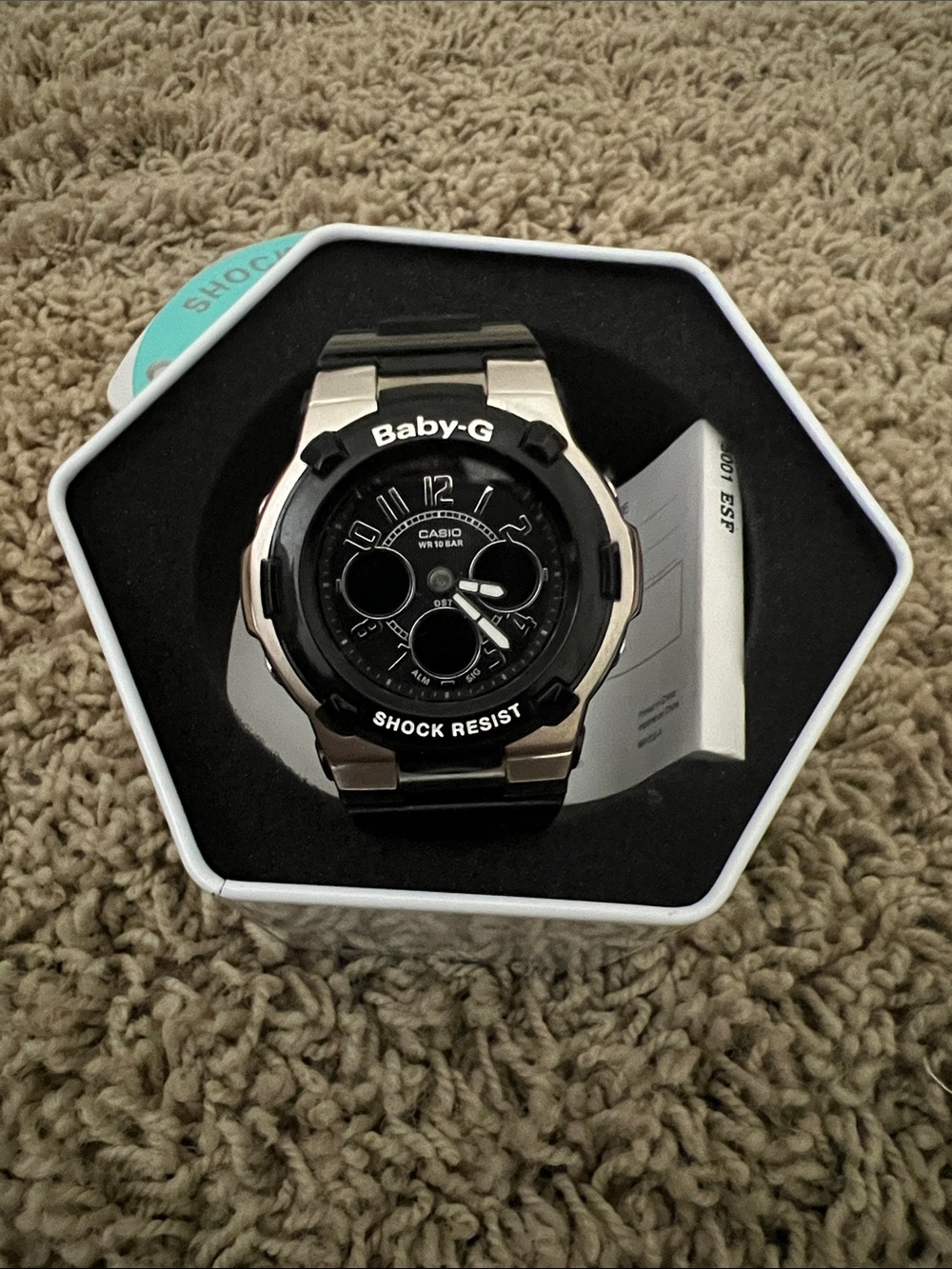 Casio Baby-G Black and Silver Men’s Shock-Resist Sport Watch